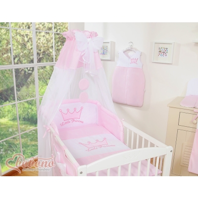 Ciel en Tulle pour Lit de Bébé Rose Mousseline Prince / Princess Ciel en Tulle pour Lit de Bébé Rose Mousseline Prince / Princess